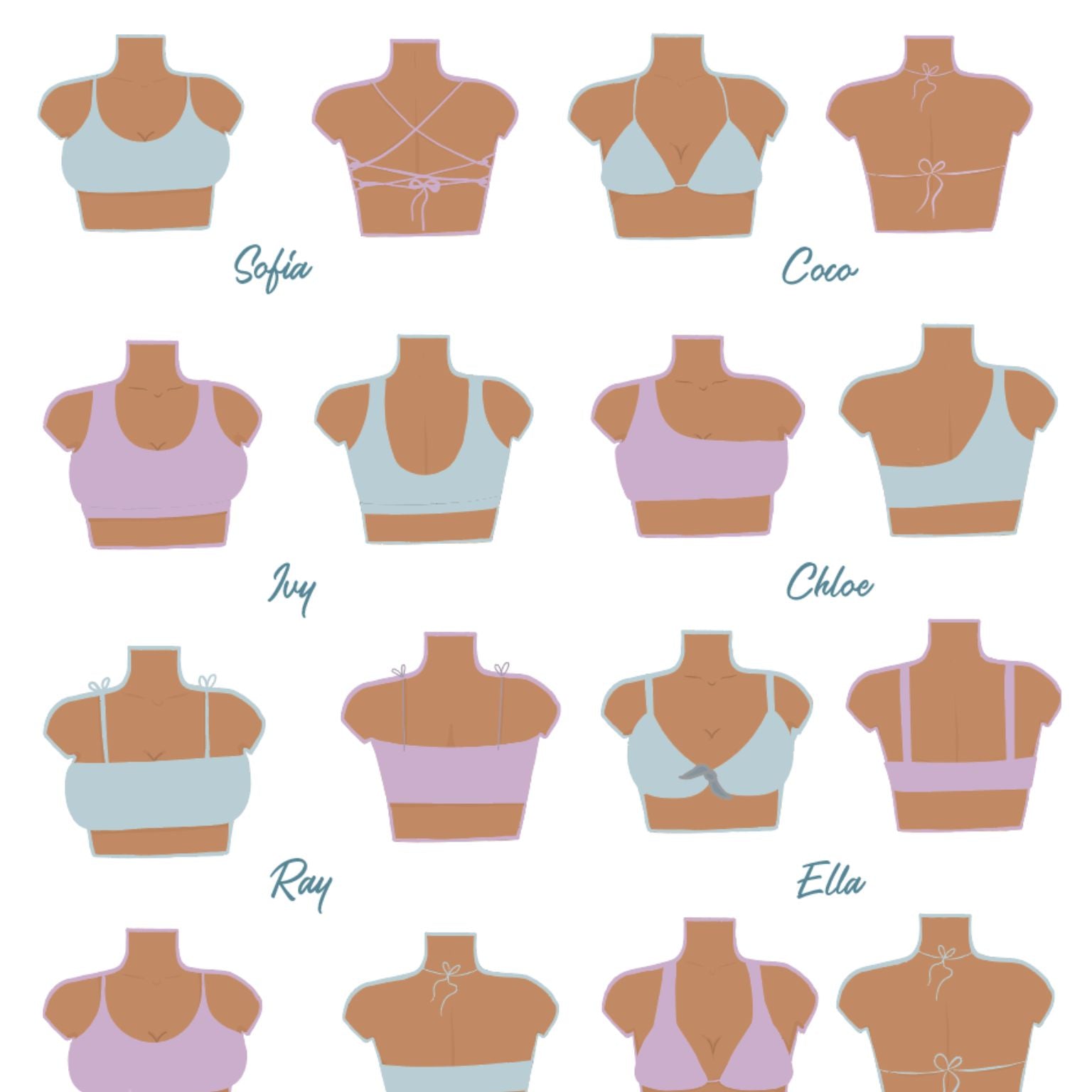 CUSTOM SOFIA BIKINI TOP - L A G O O N DESIGNS