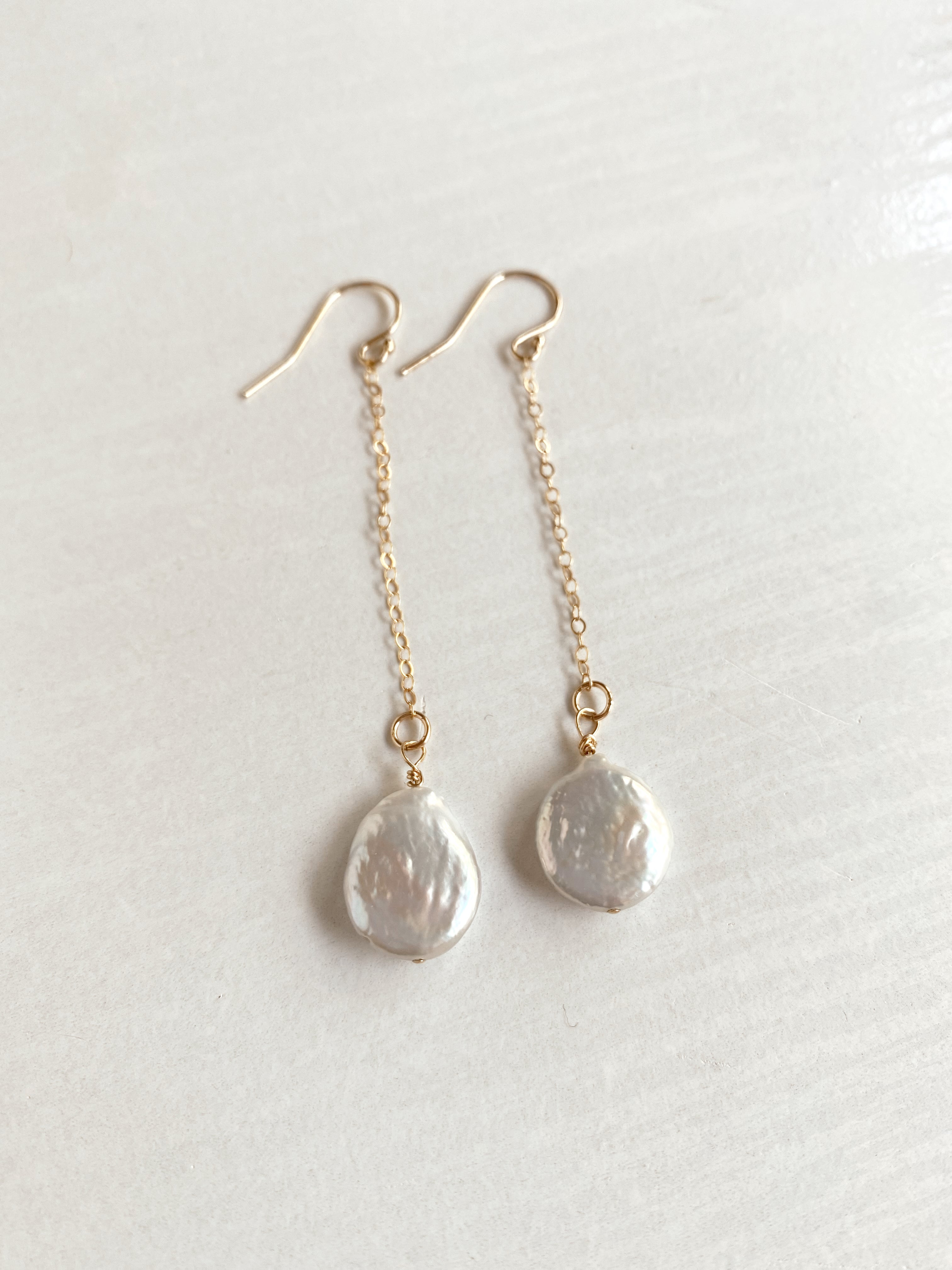 Pearl drop earrings