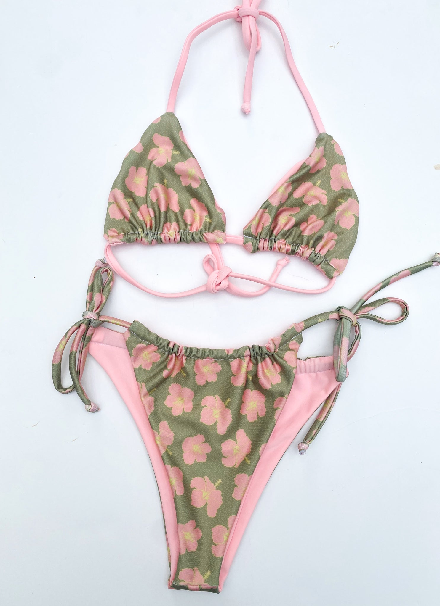 Coco Top in Green Hibiscus