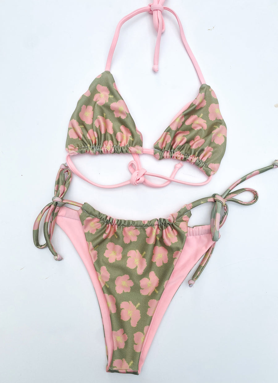Coco Top in Green Hibiscus