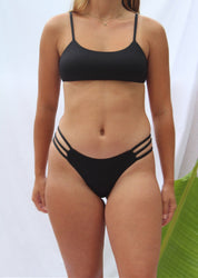 Anini Top in Midnight Black