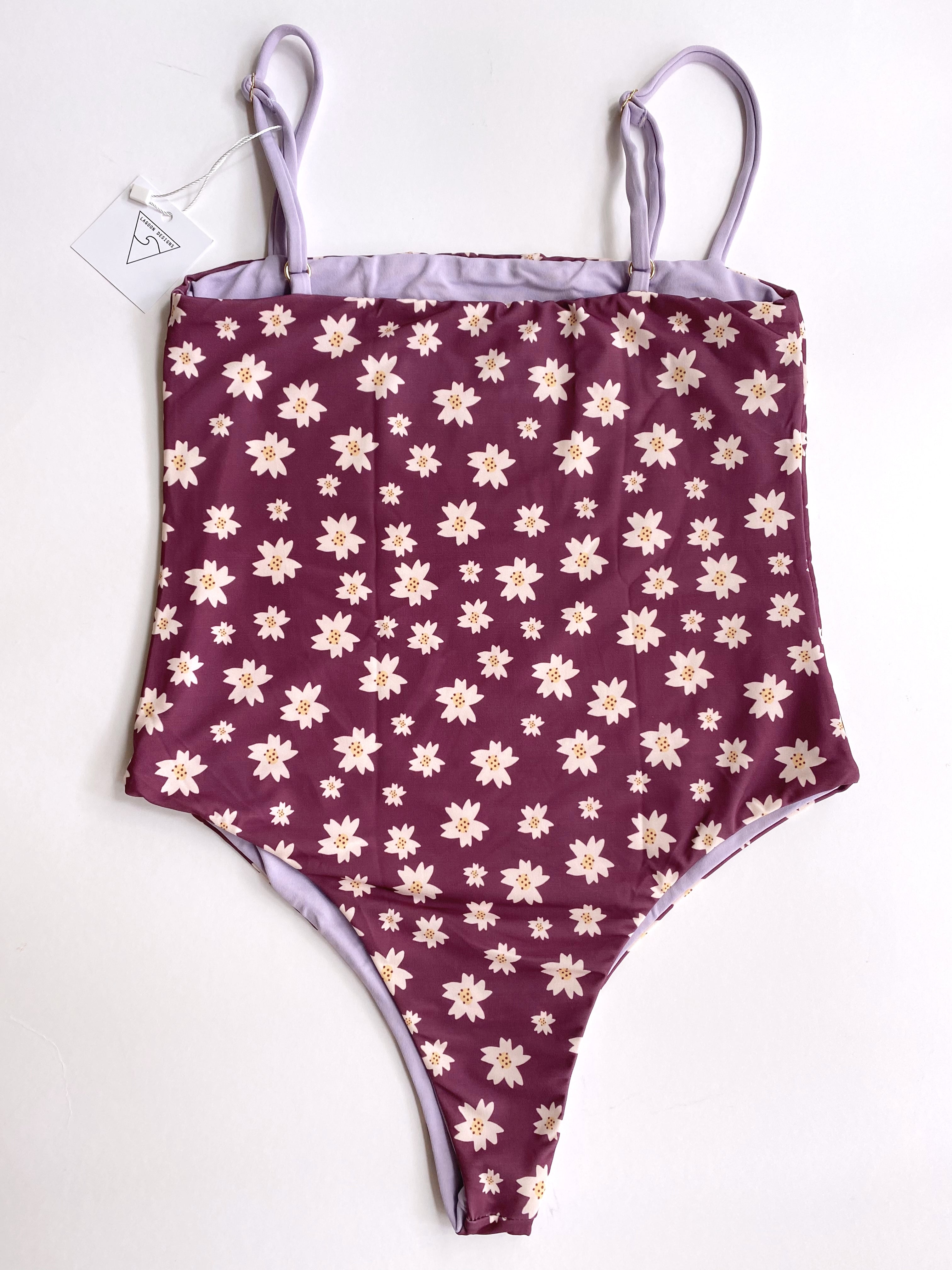Ray One Piece in Plum